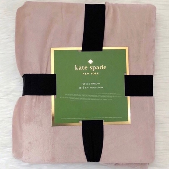 kate spade Accessories - Kate Spade ♠️ Soft Plush Throw-NWT-Blush Pink